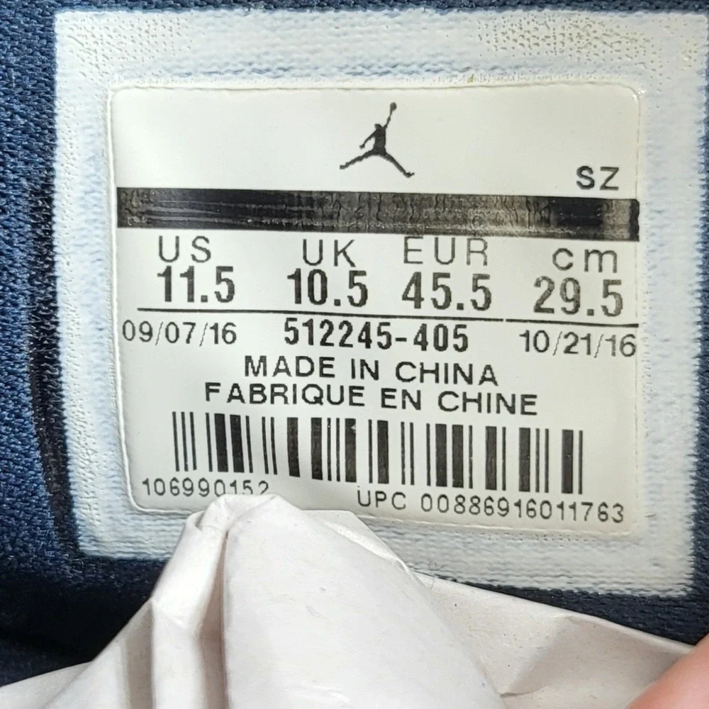 Jordan Son of‎ Mars Mens 11.5 Midnight Navy Good Elephant Print 512245-405